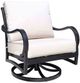 CabanaCoast® Customizable Carleton Aluminum Outdoor Lounge Swivel Rocker Chair-0