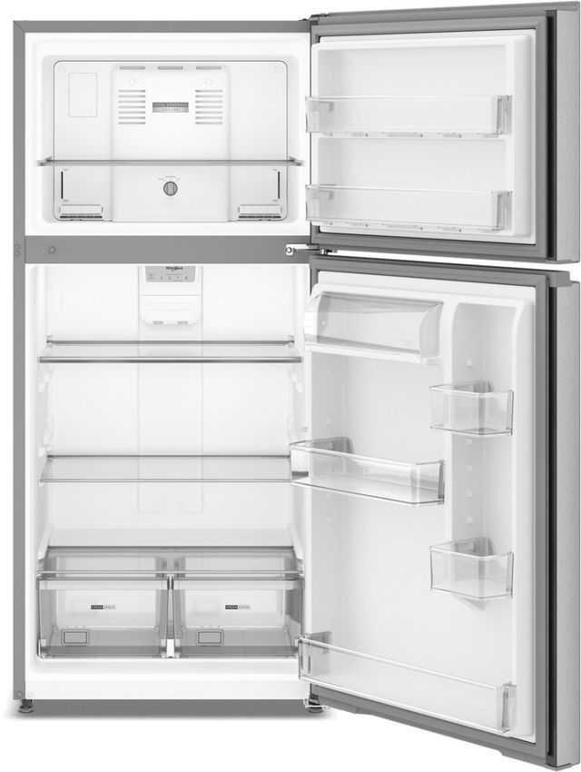 Whirlpool® 30" 19.3 Cu. Ft. Fingerprint Resistant Stainless Steel Top Freezer Refrigerator with Total Coverage Cooling-1