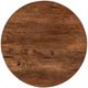 Classic Home Andra Sedona Brown Leather Round Accent Table-3