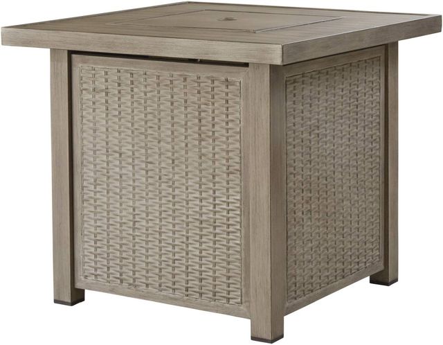 Signature Design by Ashley® Lyle Driftwood Outdoor Fire Pit Table-0