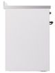 Ilve® Nostalgie II Noblesse 30'' White Pro Style Induction Range with Burnished Trim-2