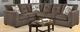 American Wholesale Furniture Kennedy 2-Piece Chocolate Sectional-3
