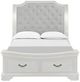 New Classic® Home Furnishings Lyndhurst Vintage White Queen Panel Storage Bed-2