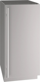 U-Line® 15" 2.9 Cu. Ft. Stainless Steel Built-In or Freestanding Under The Counter Refrigerator-0