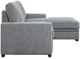 Homelegance® Morelia 2-Piece Gray Right Arm Facing Sectional with Pull-out Bed and Hidden Storage -3