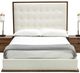 VIG Furniture Modrest Amberlie Walnut/White Eastern King Panel Bed-0