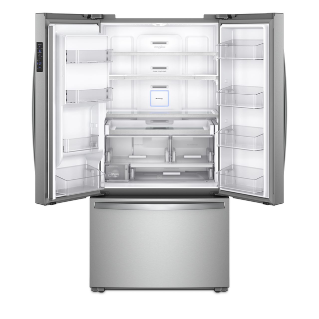Whirlpool® 24 Cu. Ft. Wide Counter Depth French Door Refrigerator-Fingerprint Resistant Stainless Steel-2