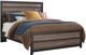 Signature Design by Ashley® Harlinton 4-Piece Charcoal/Warm Gray Queen Panel Bed Set-1