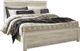 Signature Design by Ashley® Bellaby 5-Piece Whitewash King Panel Bed Set-1