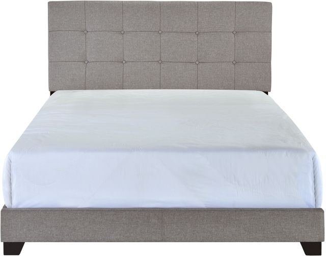 Crown Mark Florence Gray Upholstered Queen Panel Bed-3