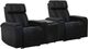 Parker House® Phoenix 3-Piece Autumn Black Leather Power Reclining Theater Seating with Wedge P3-0