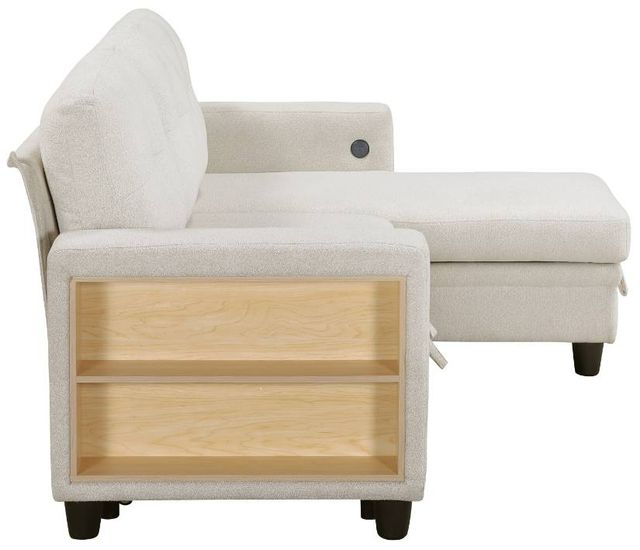 Homelegance® Robinson 3-Piece Beige Sectional with Reversible Chaise-3