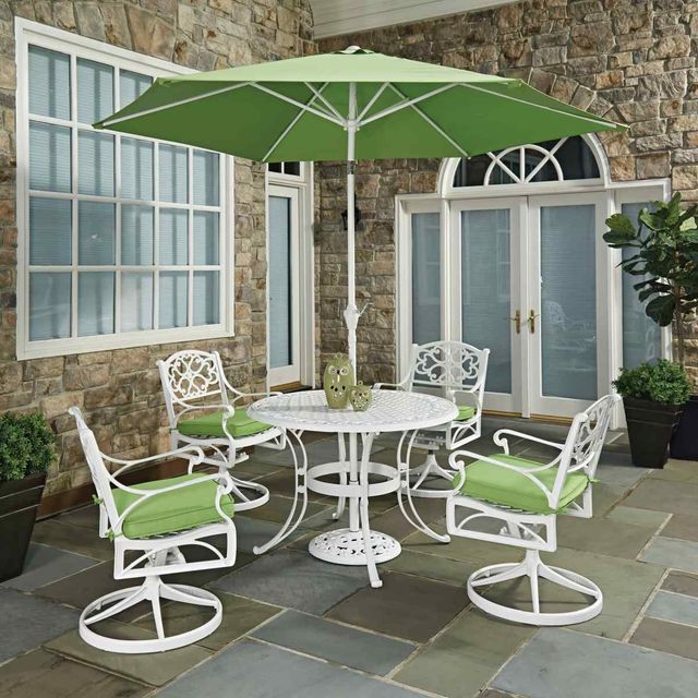 homestyles® Sanibel 6-Piece White Outdoor Dining Set-1