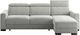 Luonto® Furniture Elliot 2-Piece Lea/Smoked Birch Queen Sleeper Sectional and Chaise-3