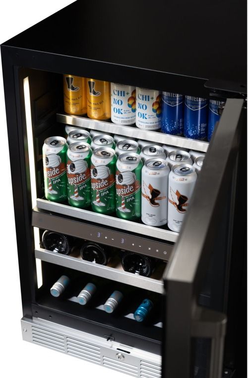 Silhouette Pro Gen 3 4.8 Cu. Ft. Panel Ready Built In Wine and Beverage Center-4
