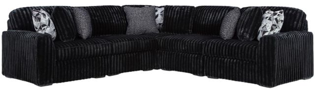 Signature Design by Ashley® Midnight-Madness 5-Piece Onyx Curved Sectional -0