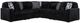 Signature Design by Ashley® Midnight-Madness 5-Piece Onyx Curved Sectional -0