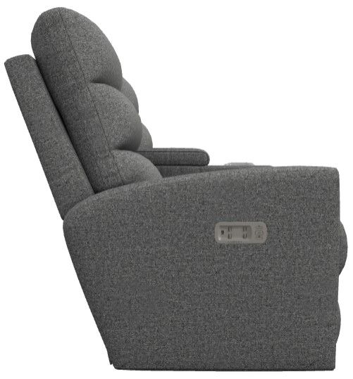 La-Z-Boy® Liam Granite Power Wall Reclining Loveseat with Console, Headrest, and Lumbar-3
