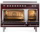 Ilve® Nostalgie II Series 48" Burgundy Pro Style Induction Range-1