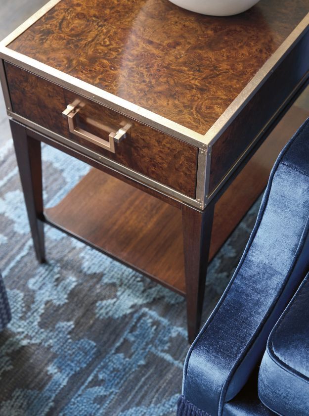 Lexington Home Rendezvous Shelton Brown Box on Stand End Table-2