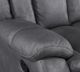 New Classic® Home Furnishings Morello Gray Dual Manual Reclining Loveseat-5