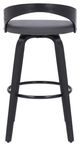 Armen Living Sonia Gray 26" Swivel Counter Stool-2