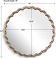 Uttermost® Cerrito Antique Brass Round Mirror-2
