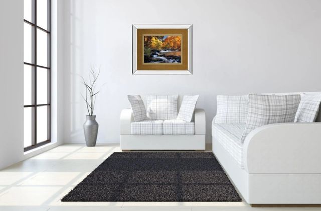 Classy Art River of Gold by Mike Jones Mirror Framed Wall Art-3