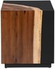 Crestview Collection Cavallo Brown End Table with Black Base-2