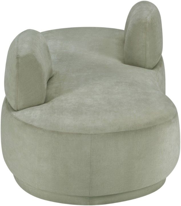 Meridian Furniture Argyle Mint Chenille Fabric Chaise-1