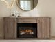 International Furniture Direct Mezquite Brown Fireplace TV Stand-1