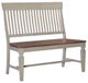 John Thomas Furniture® Vista Dining Hickory/Stone Bench-0