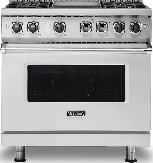 Viking® Professional 5 Series 36" Stainless Steel Pro Style Dual Fuel Liquid Propane Gas Range-0