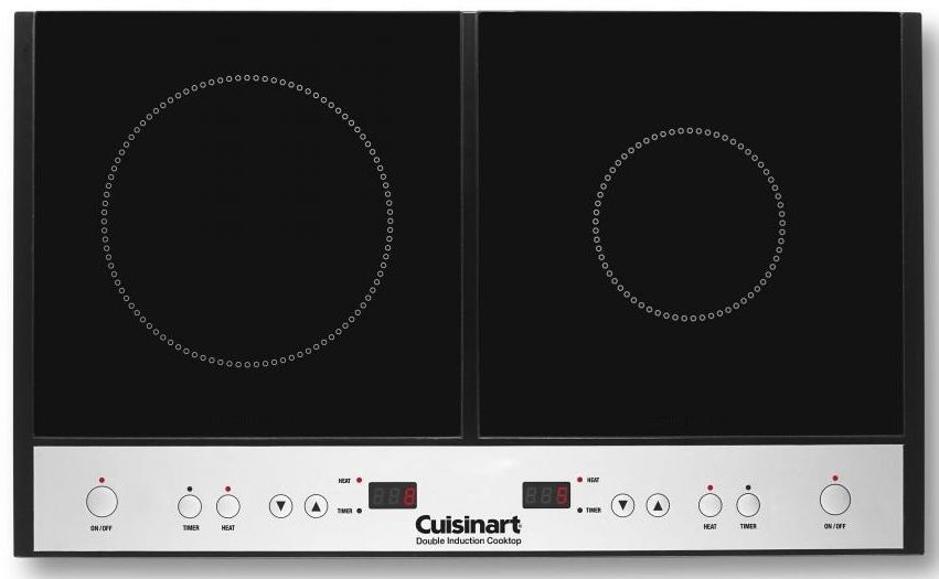 Cuisinart® 24" Black Double Induction Cooktop