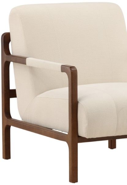 Dovetail Furniture Jordi Brown/Sepulveda Cream Occasional Chair-1