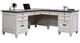 Martin Furniture Gray/White Hartford L-Shaped Desk -0