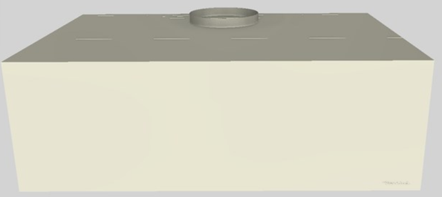 Vent-A-Hood® 36" Biscuit Wall Mounted Range Hood-0