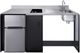 Summit® 72" Black/Stainless Steel Barrier-Free All-in-one Kitchenette -1