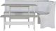 Linon Coastal 3-Piece Greywash White Corner Nook Set-2