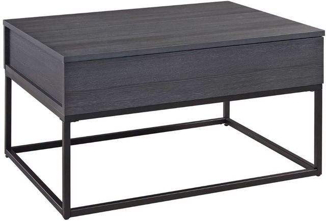 Signature Design by Ashley® Yarlow 2-Piece Black Living Room Tables Set-1
