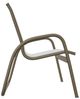Telescope Casual Gardenella Abalone/Beachwood Aluminum/Fabric Outdoor Sling Stacking Arm Chair-2