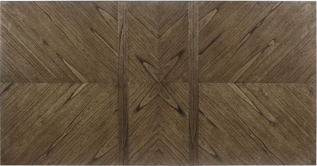 Crown Mark Hilara Brown Dining Table with Dark Brown Base-5