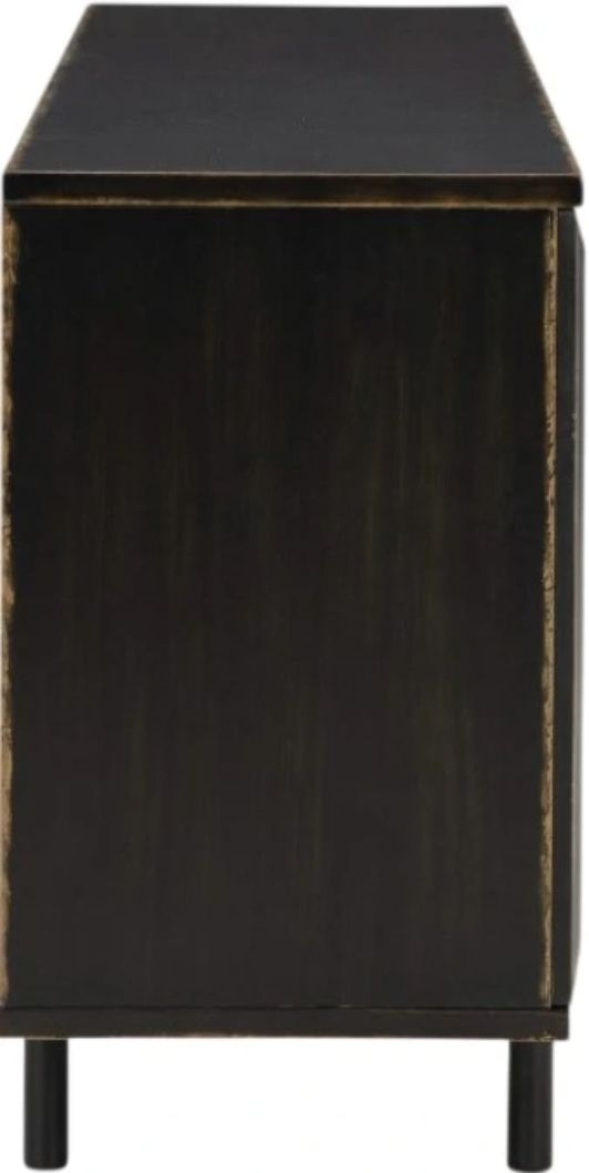 Signature Design by Ashley® Fair Ridge Distressed Black Accent Cabinet-2