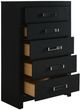 Signature Design by Ashley® Maeling Black 5-Drawer Chest-3