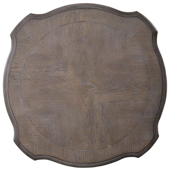 Liberty Furniture Magnolia Manor Weathered Bark Accent Table with Antique White Base-3