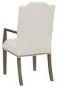 Fairfield® Customizable Entree Dining Empire Short Button Back Arm Chair-3