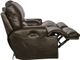 Catnapper® Wembley Steel Leather Power Lay Flat Reclining Console Loveseat with Power Adjustable Headrest-5