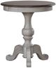 Liberty Furniture Ocean Isle Antique White Round End Table-0
