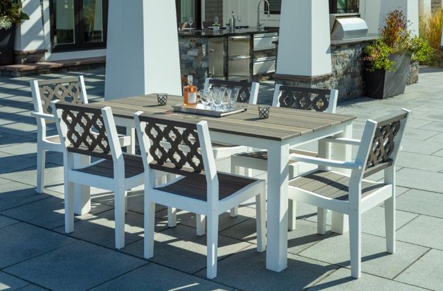 Seaside Casual Greenwich Dining Arm Chair Provencal Back Style-1