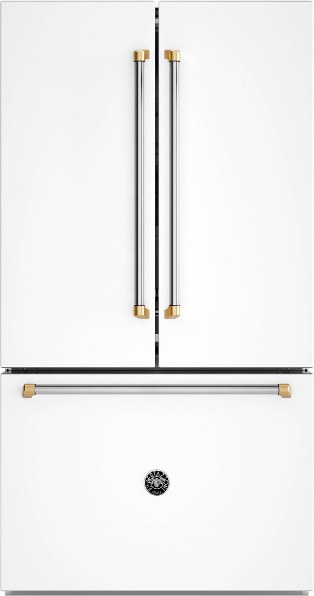 Bertazzoni Master Series 36” 26.2 Cu. Ft. White Counter-Depth French-Door Refrigerator-0